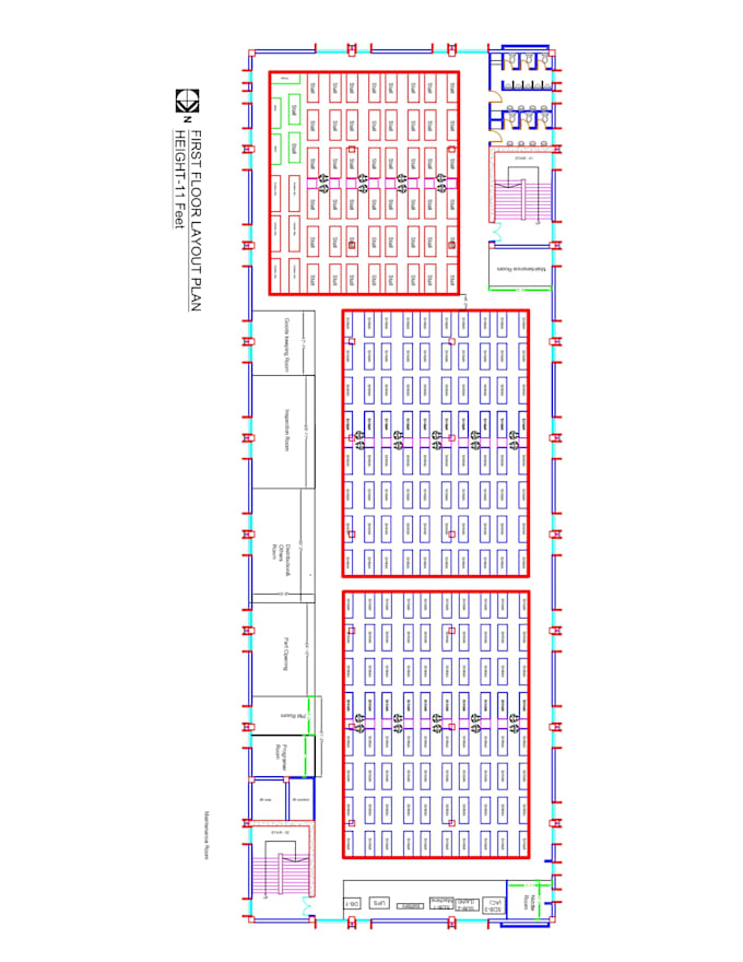 design and draw  layout drawings
