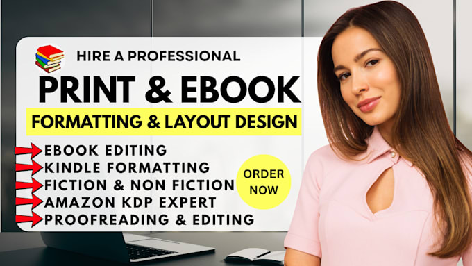 format children book, cookbook for amazon KDP, paperback, kindle layout design