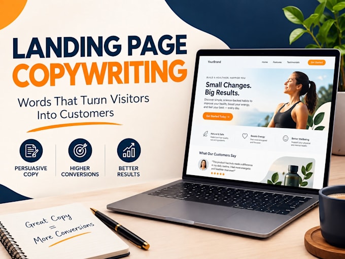 write a persuasive landing page copy