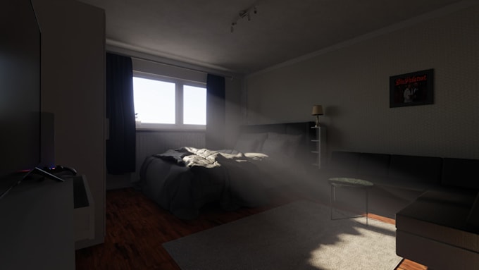 design and model interiors with focus on photorealism