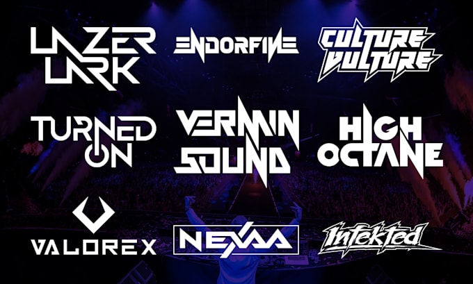 design music band or dj logo