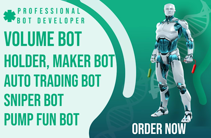make volume, tracker, trading bot, mini app like hamster on ton, base, pump swap