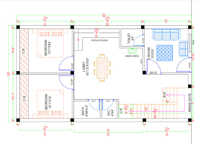 make professional house plan and interior space planning