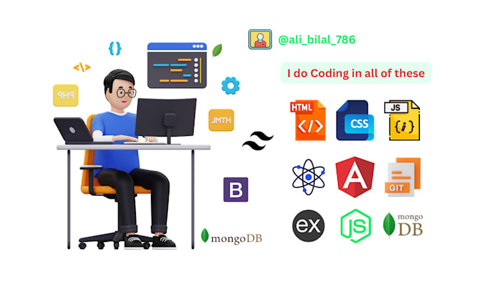 fix and develop, reactjs, angularjs, nodejs, mongodb, crud operation rest apis