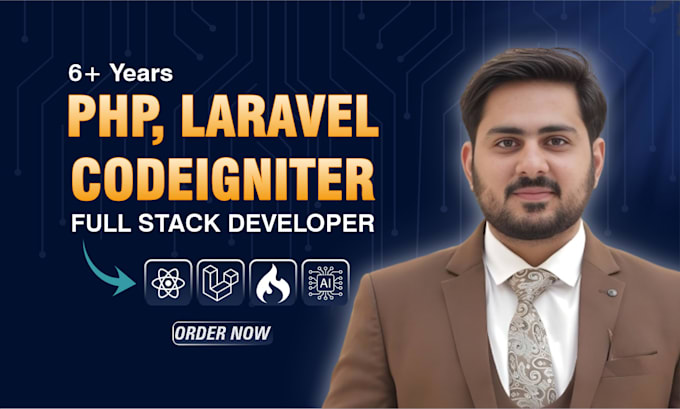 develop and fix PHP, laravel, codeigniter websites