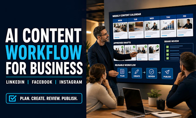 create an ai social media content system for your business