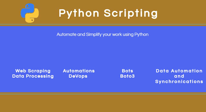 do python scripting for you