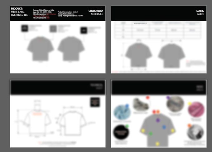 Create a fully detailed fashion tech pack from scratch by Ameenshakir ...