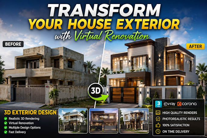transform your house exterior with virtual renovation