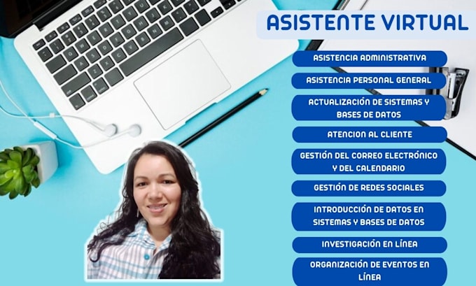 seré tu asistente virtual para negocios y personal