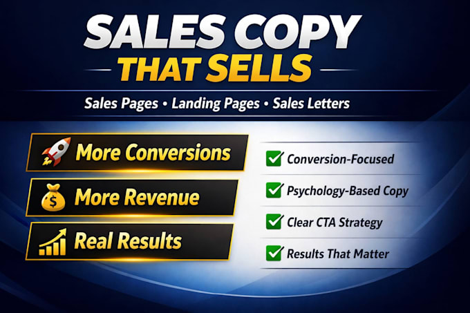write sales copy for your business