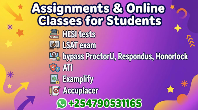 do proctoru, honorlocks, respondus, hesi,ati teas,ged, sophia,exemplify tasks