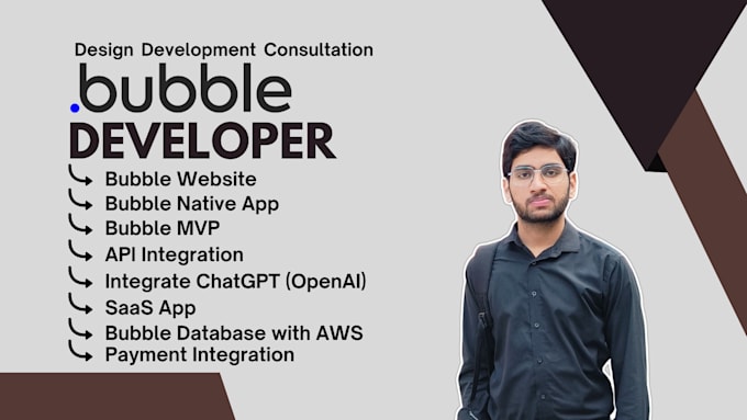 be your bubble developer, create bubble website, saas, mvp, ai or bubble io app
