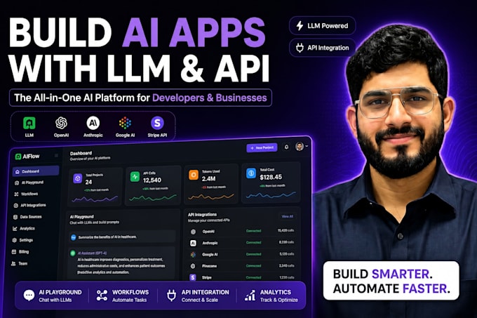 l develop a custom ai saas platform with llm and API integration