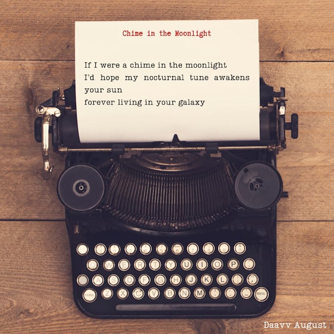 write poetry, proofread and edit poems