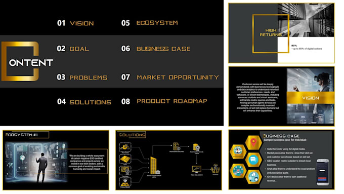 design powerpoint presentation and pitch deck for you