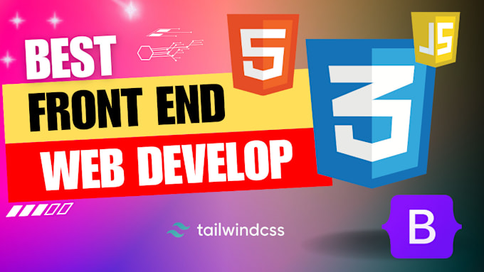 Do front end web development using html, css, bootstrap by ...