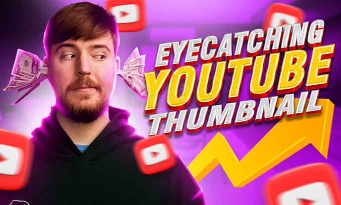 design stunning youtube thumbnail