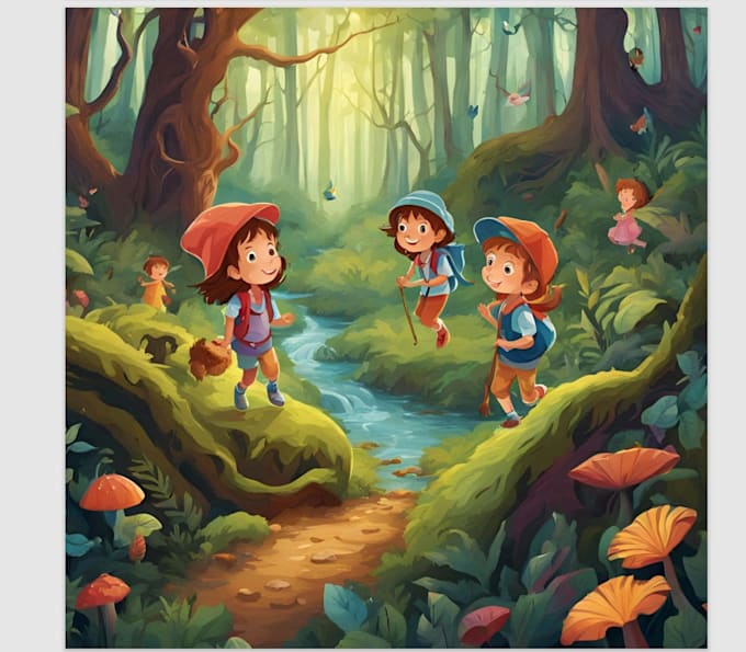 illustrate childrens story book illustration