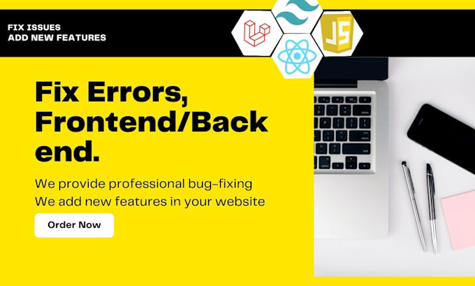 fix website issues add new features and redesign laravel website