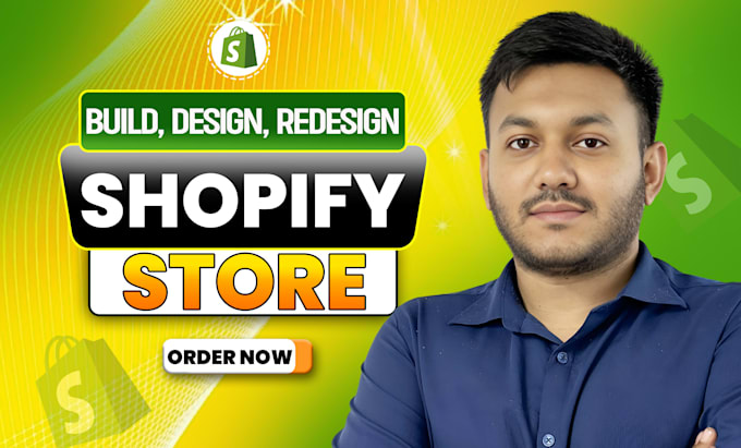 build shopify store, design redesign dropshipping or ecommerce shopify website