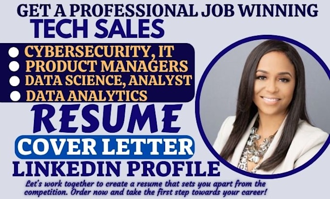 write cybersecurity tech sales data science data analyst business analyst resume