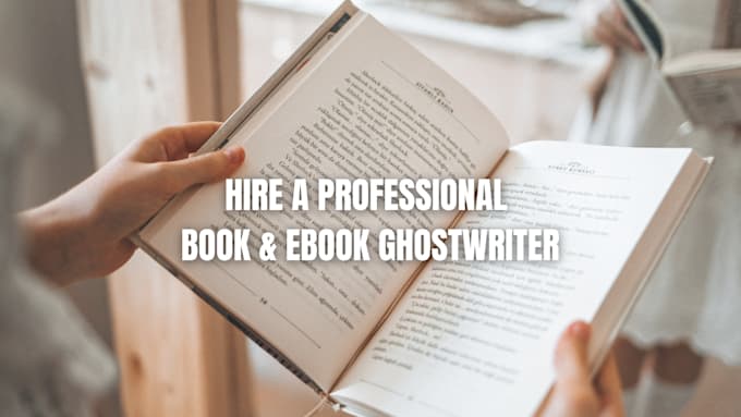 be your ebook ghostwriter, KDP book writer,  nonfiction ghostwriter