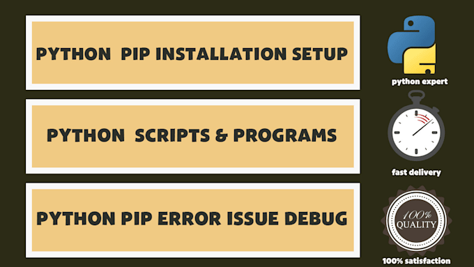 Setup install debug develop pip python program script automation bot by ...