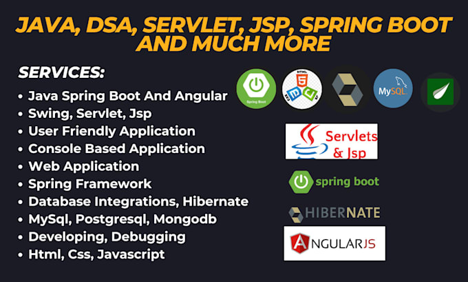 do your java servlets jsp angular spring boot swing dsa projects