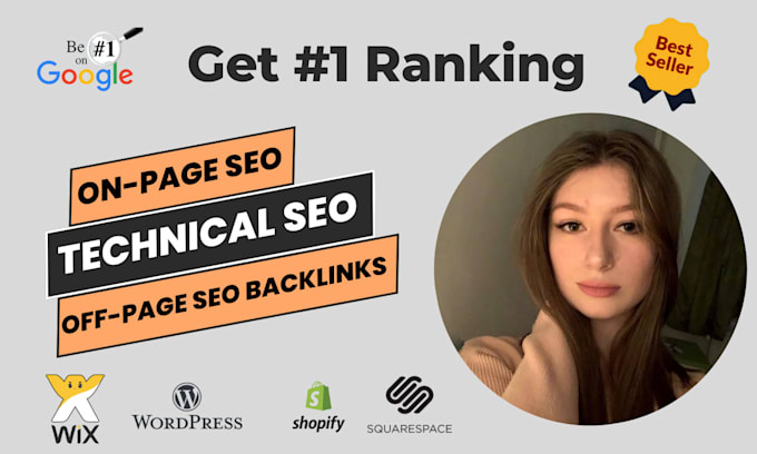 optimize wordpress shopify squarespace wix website SEO for 1st page ranking