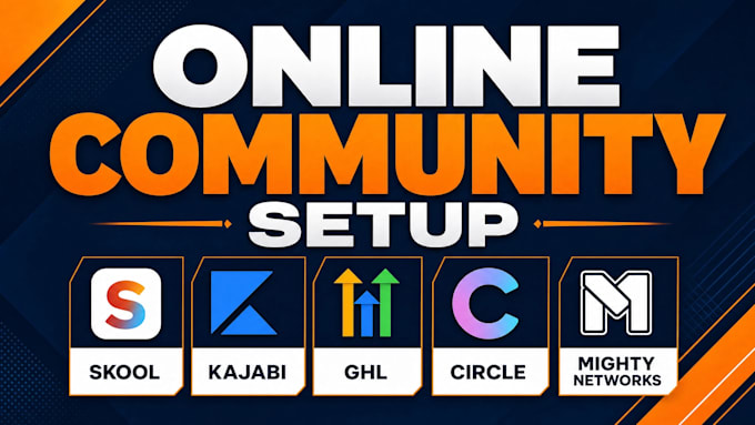 setup skool online community, ghl course manager, mighty networks, online course
