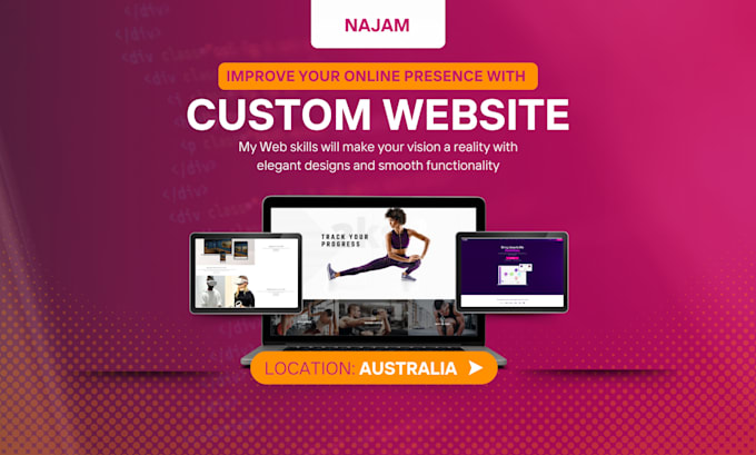 develop custom website, full stack website, shopify, wordpress, webflow designs