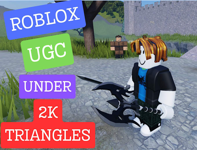 create roblox ugc items for you with optimized tris counts