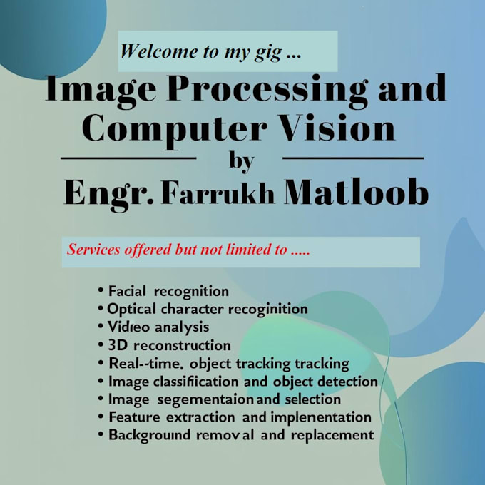Do image processing and computer vision projects in python by Matloob ...