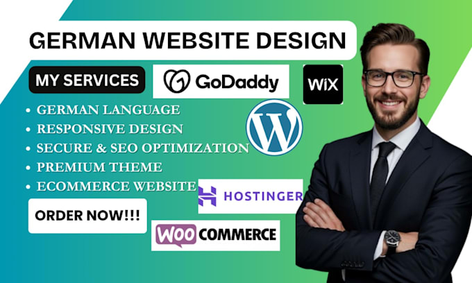 design, redesign german shopify store website, webshop, german wordpress website