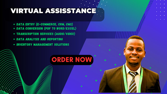 do data entry, web research and virtual assistant task