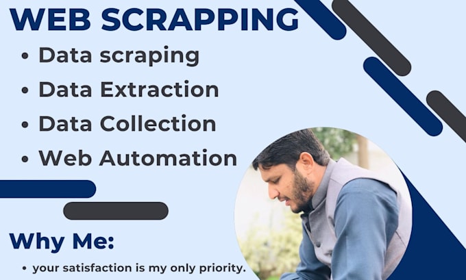 do web scraping and data extracting from any website