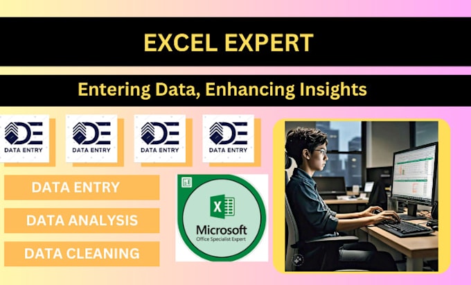 data entry specialist in excel, accuracy and speed