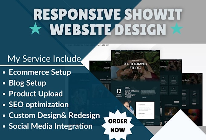 design, redesign and customize showit website or showit template