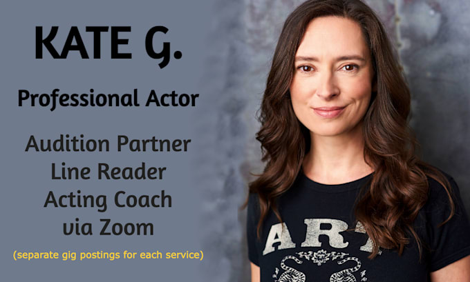 be your live virtual reader via zoom for your audition tape