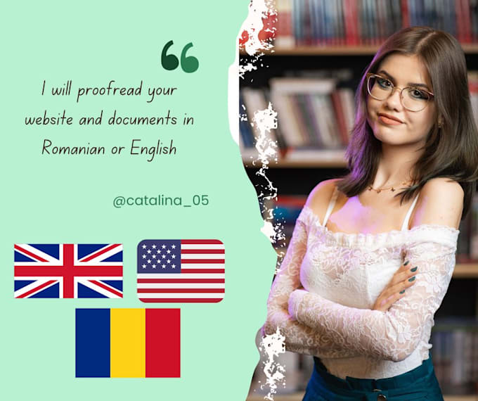 proofread your website and documents in romanian or english
