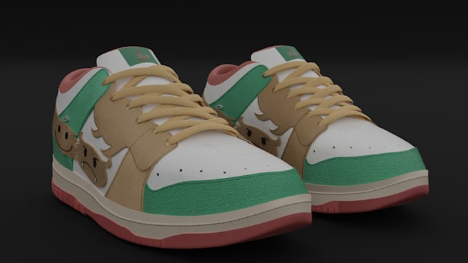 do 3d models of footwear, shoes, boots and sneakers