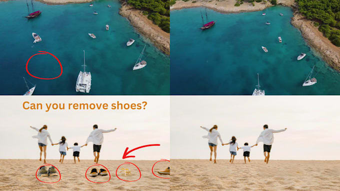 remove unwanted moving or not moving items, from your video