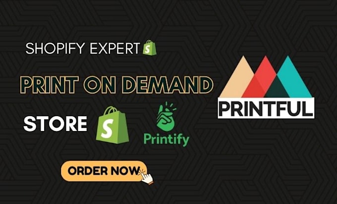 create print on demand shopify store with printful printify
