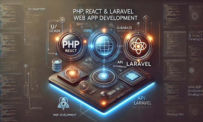 do php, react and laravel web app development