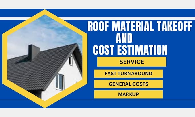 roof material takeoff and cost estimation