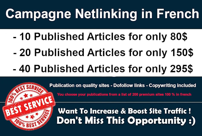 publish quality articles in french