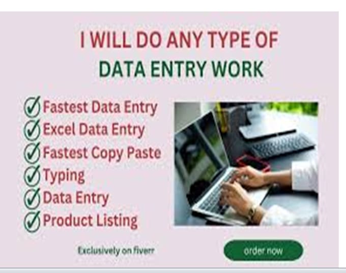 Do data entry work job,copy paste,ms office data entry by Sana_sana12 ...
