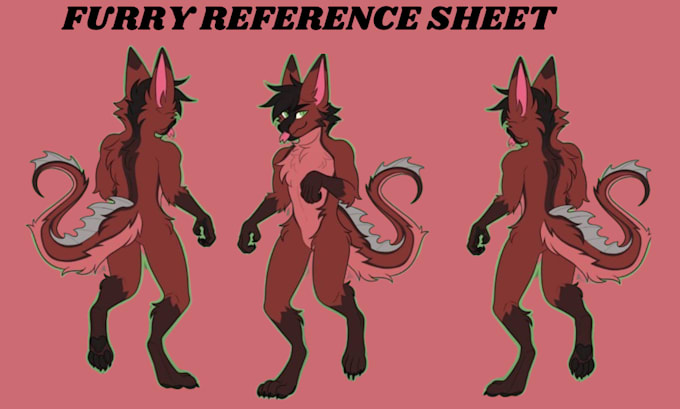 Draw furry reference sheet furry art oc fursona furry ref sheet ...