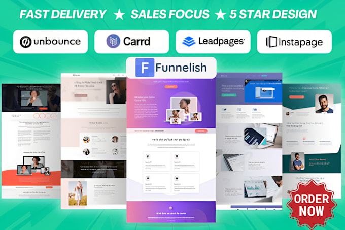 design redesign clone pages on carrd  leadpages unbounce instapage funnelish